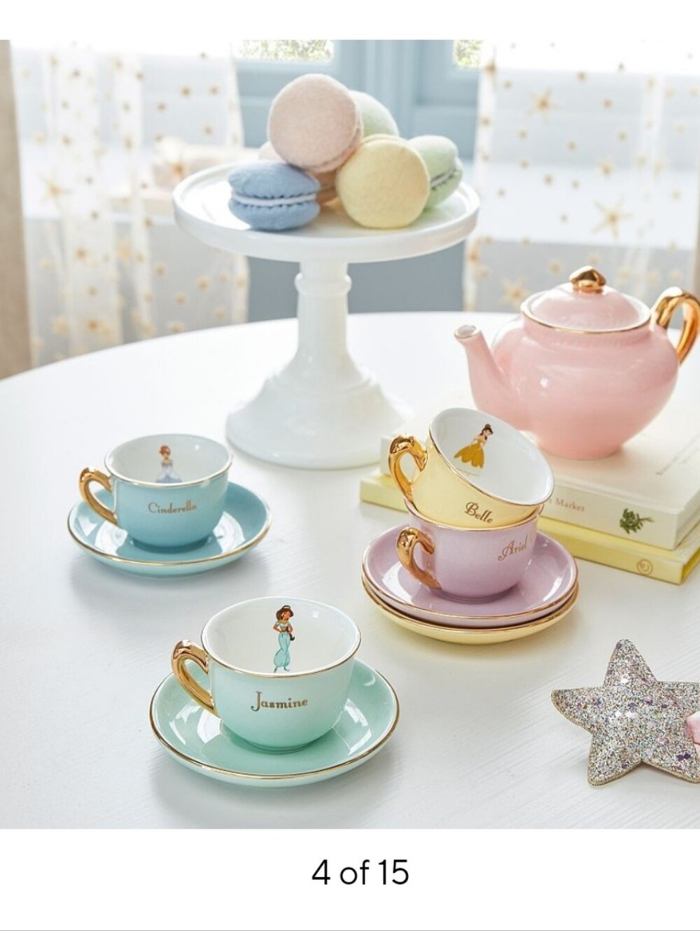 Pottery Barn Kids Disney Princess Ceramic Tea Set - Light Pink